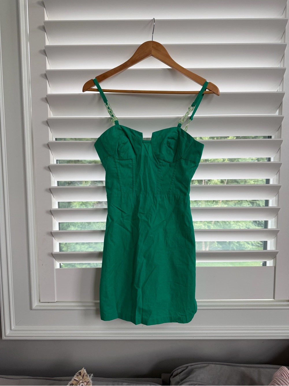 Green Spaghetti Strap Mini Dress - Elegant Women’s Style